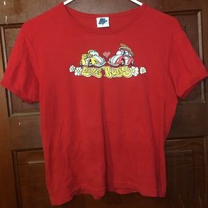 Vintage So Fly “Love Bugs” Retro Cropped Tee